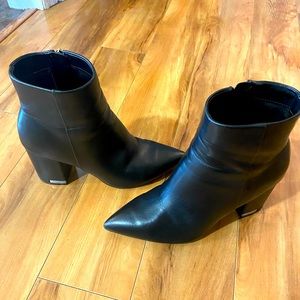Calvin Klein black heeled ankle booties. Only worn once